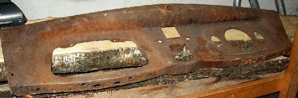 Old rusty dashbord