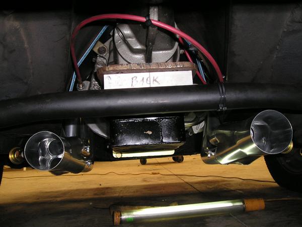 Rearview of Transmission in car