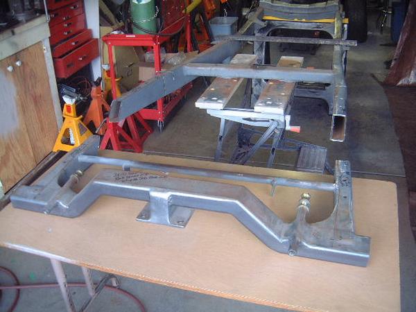 rear of old frame removed