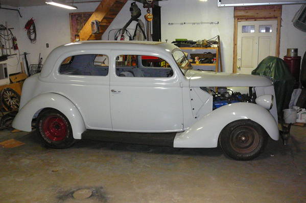 New project 1936 Ford tudor hump back sedan.