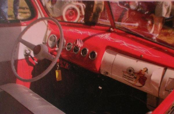 My brush work inside the 40 Ford