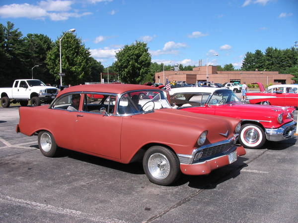 56 Bel Air First car show