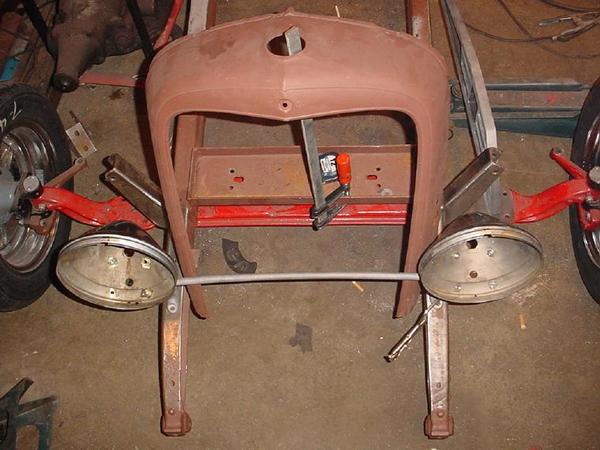 OEM headlights on chopped OEM bar