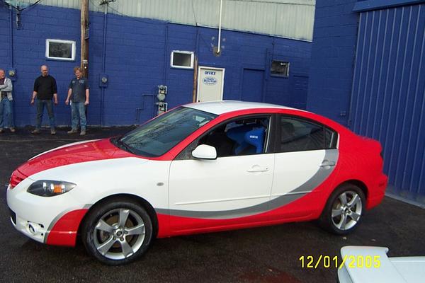 mazda race  track car