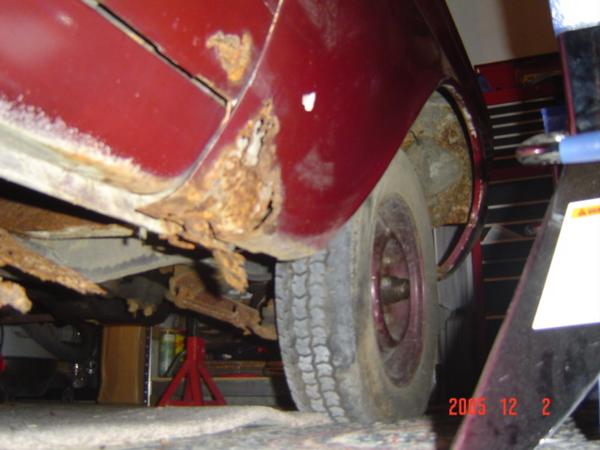 Pas fender and door rust