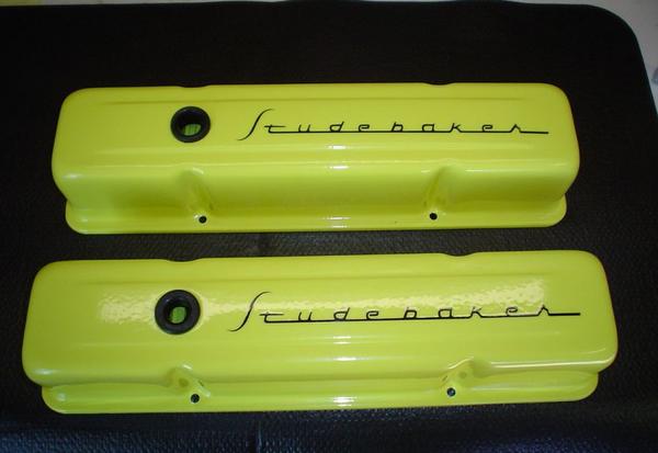 Custom Studebaker logo Valve Covers