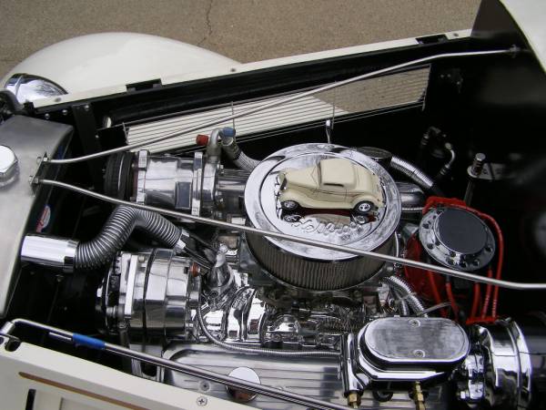 Engine Compartment With Scale Model
