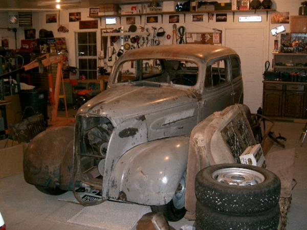 1937 Chevy 2 door trunk back sedan Street Rod Project