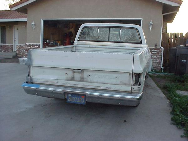 rear of pickup