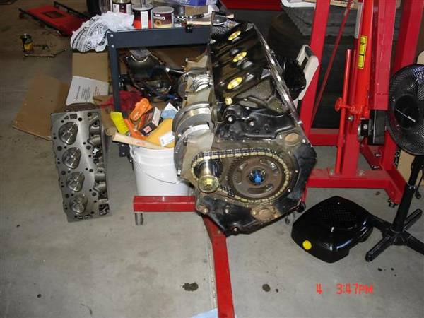 Pics from the 454 being built