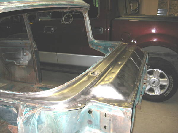 55 Ford Hotrod begins to take shape
