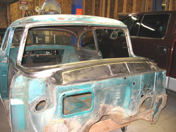 55 Ford Hotrod begins to take shape
