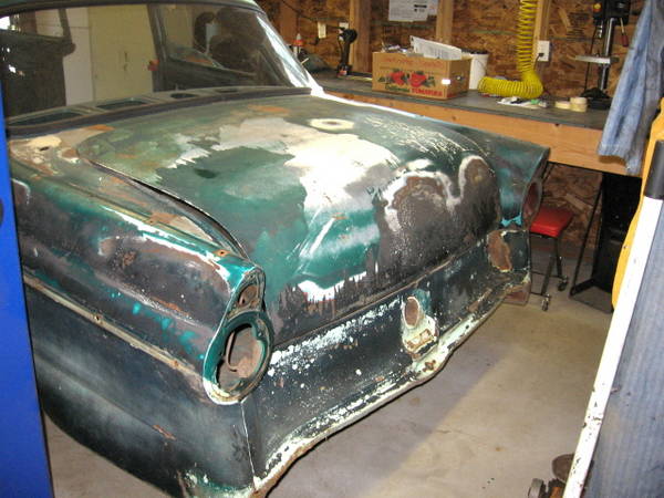 55 Ford Hotrod begins to take shape