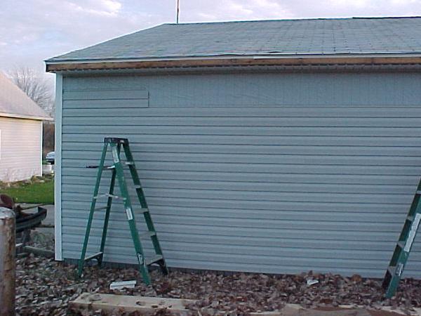 Barn-siding started