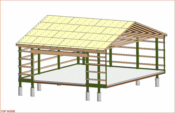 Barn addition-30 x 26 x 10
