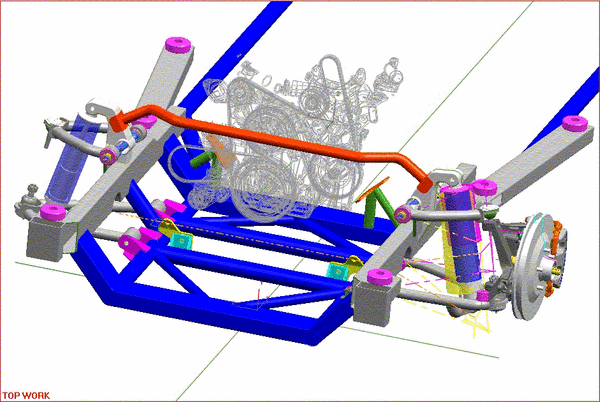 front cradle/suspension asm
