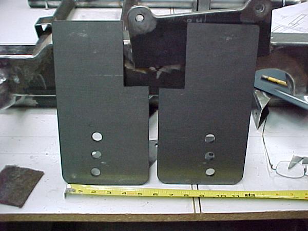 Laser cut rear spring hangers