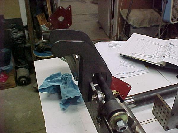 laser cut shock towers-rear view