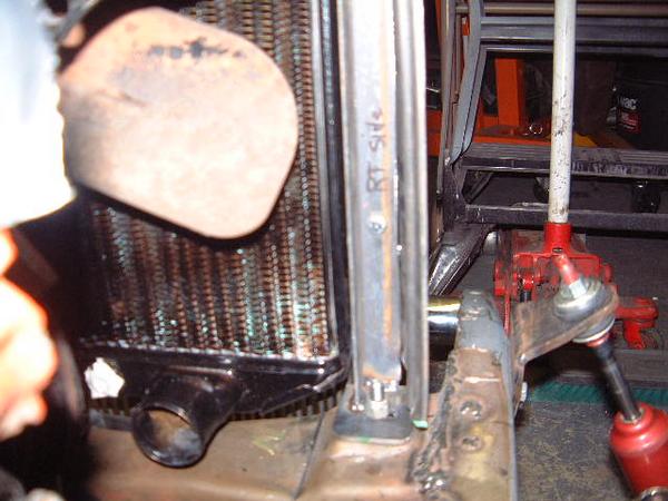 right side radiator bracket