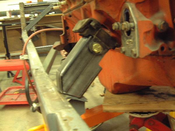 engine bracket fabbed