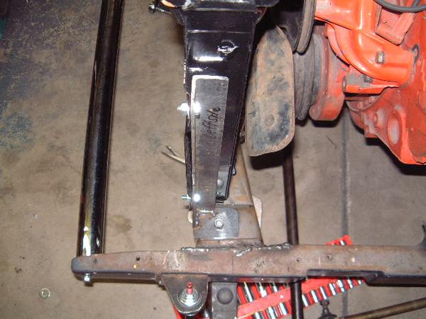 top view left radiator mtg brkt