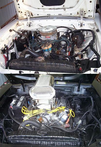 Engine Bay Before / After
