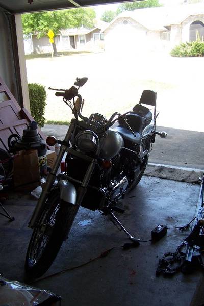 wrecked in the garage