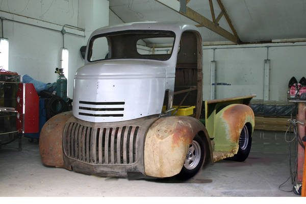 46 chev coe, mock up stage