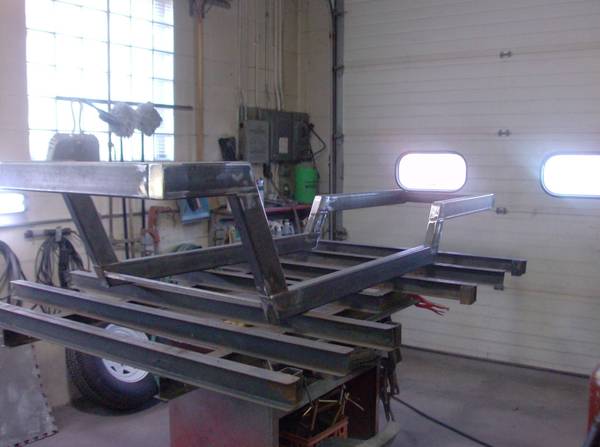 Frame all cut and welded.