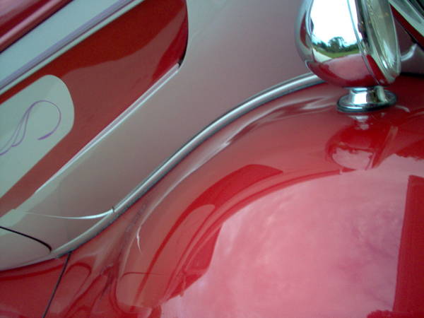 1934 Ford Tudor pinstrip and Tweed