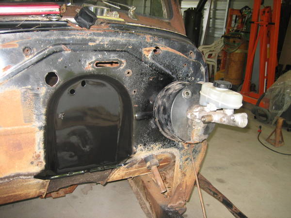 Brake components mounted