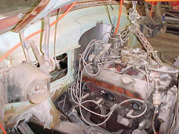 moved fire wall back 4"