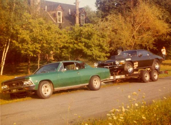 F/MP Camaro towed by '66 Chevelle SS