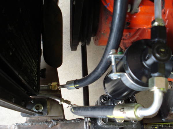 ac hoses at condensor mock ups