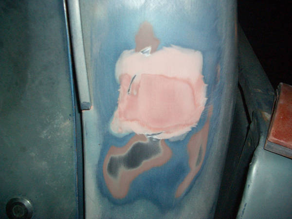 79' Ford body filler for the hole repair