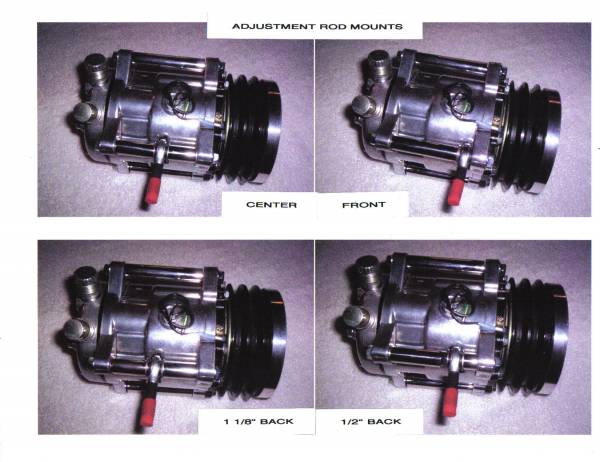 Sanden Compressor Custom Made Adjustment Rod Mounts